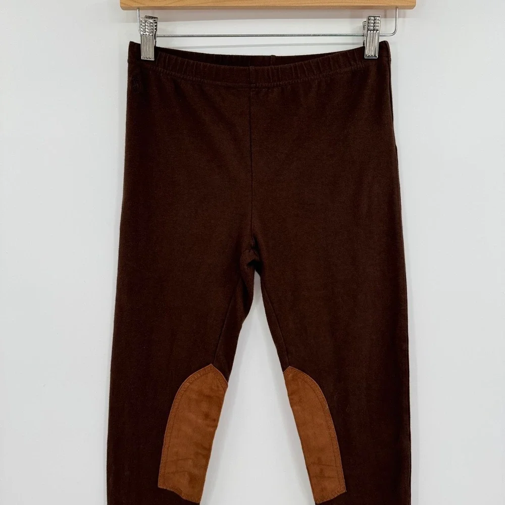Ralph‎ Lauren Equestrian Inspired Jersey Brown Legging Pants GIrls' 16 XL - Picture 4 of 12